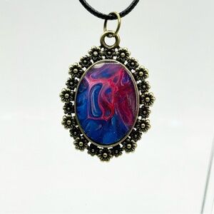 Artistic Floral Pendant Necklace